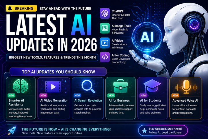 Latest AI Updates in 2026 Biggest New Tools, Features & Trends luvrix